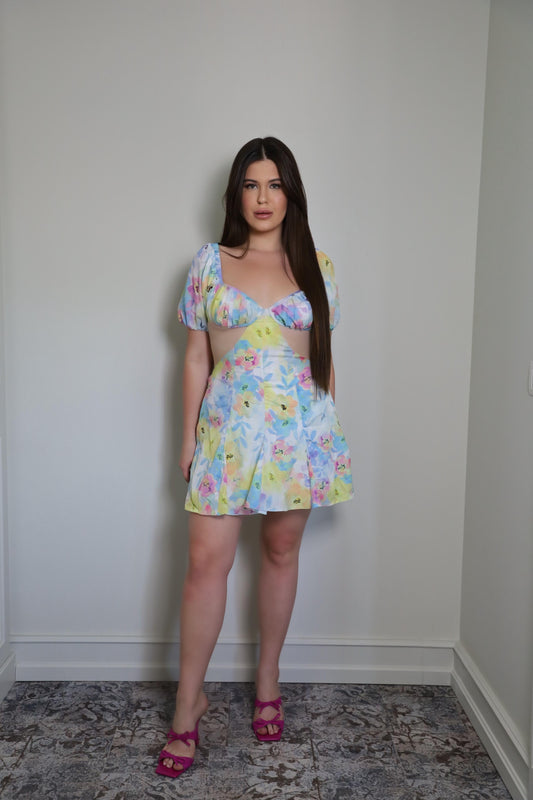 Рокля с флорален принт